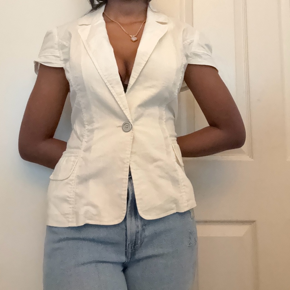 Y2K Women's White Button Down Shirt